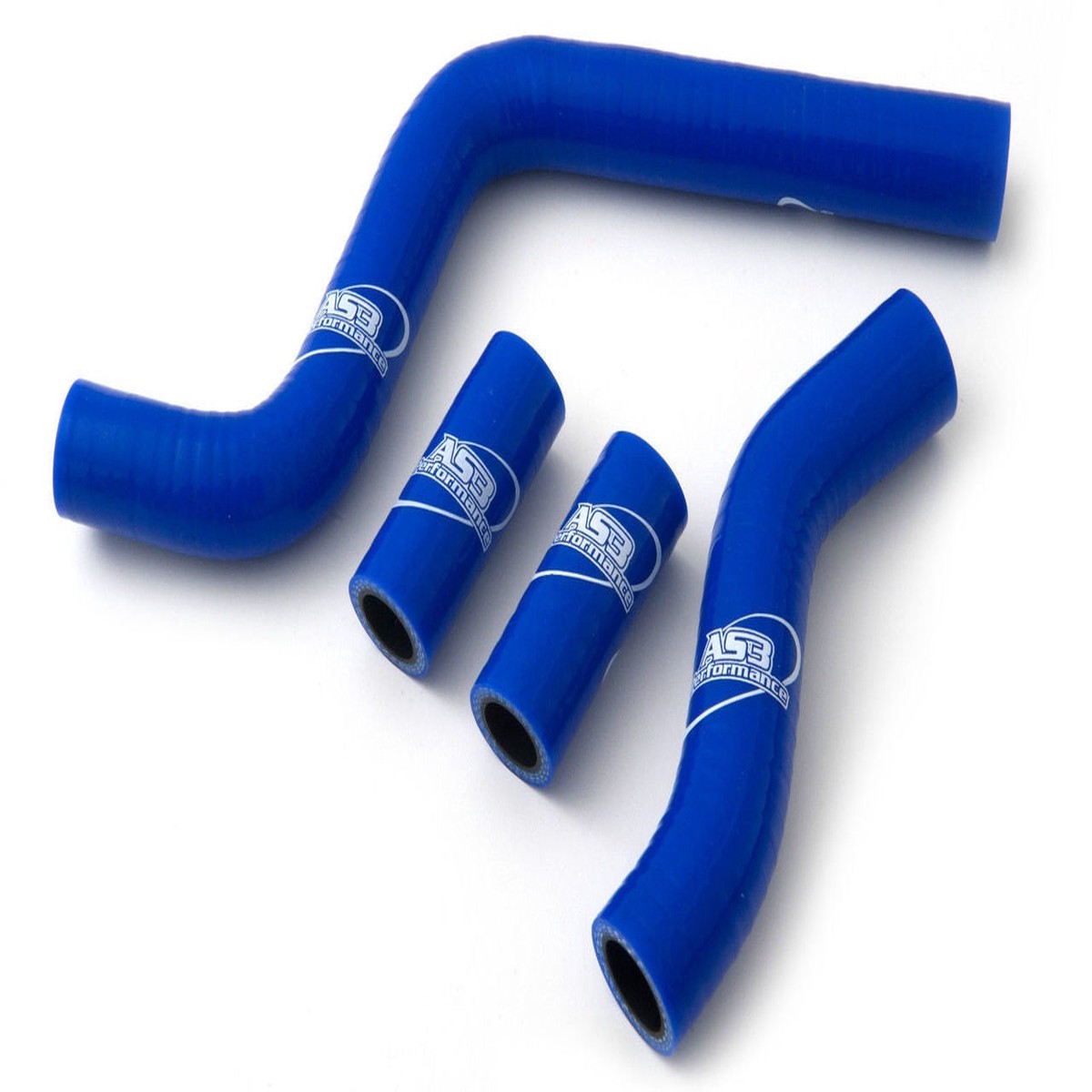 YAMAHA YZ 250 1996-2001 AS3 PERFORMANCE SILICONE RADIATOR HOSES BLUE