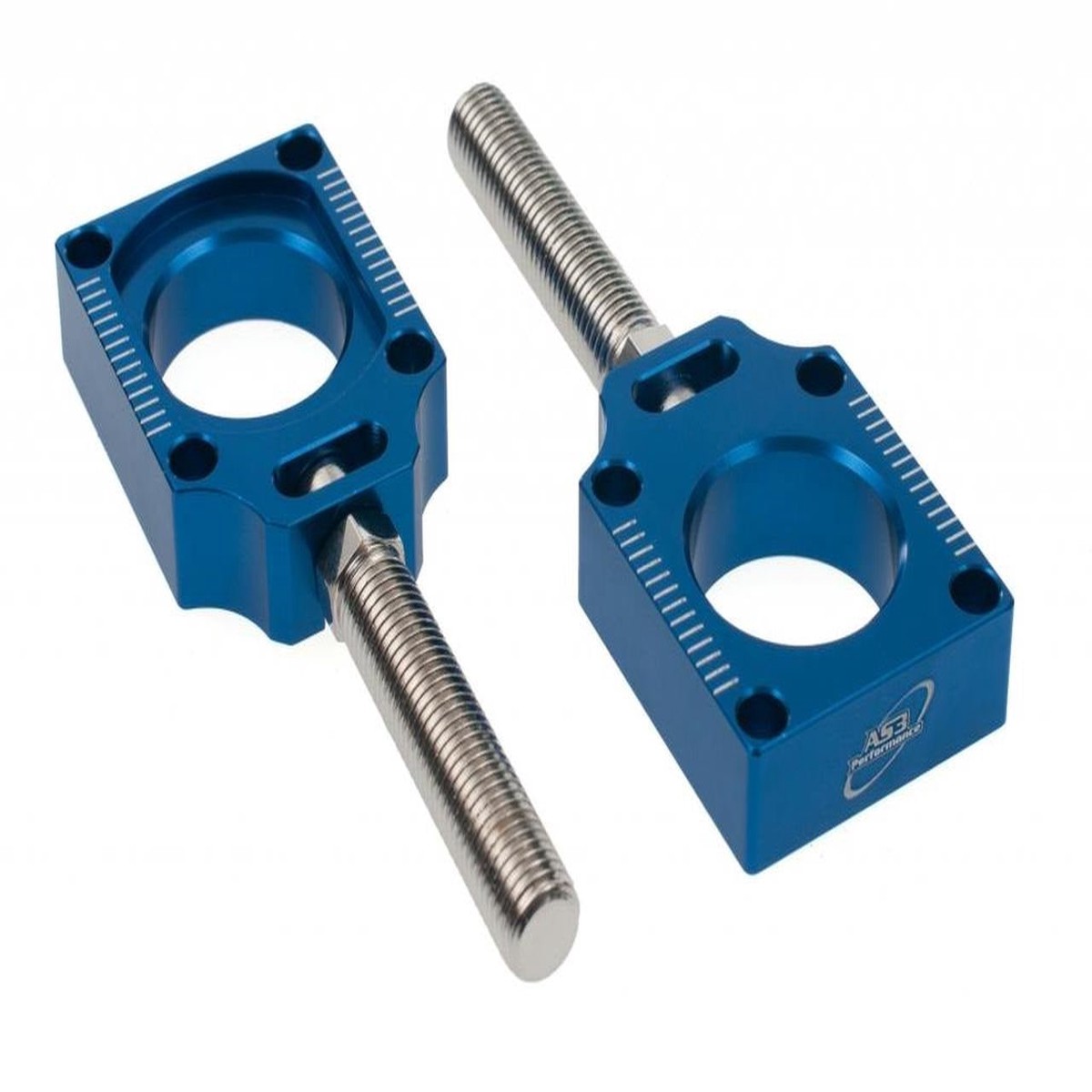 YAMAHA YZ 250 F YZ 450 F 2009-2013 AS3 REAR AXLE BLOCKS BLUE