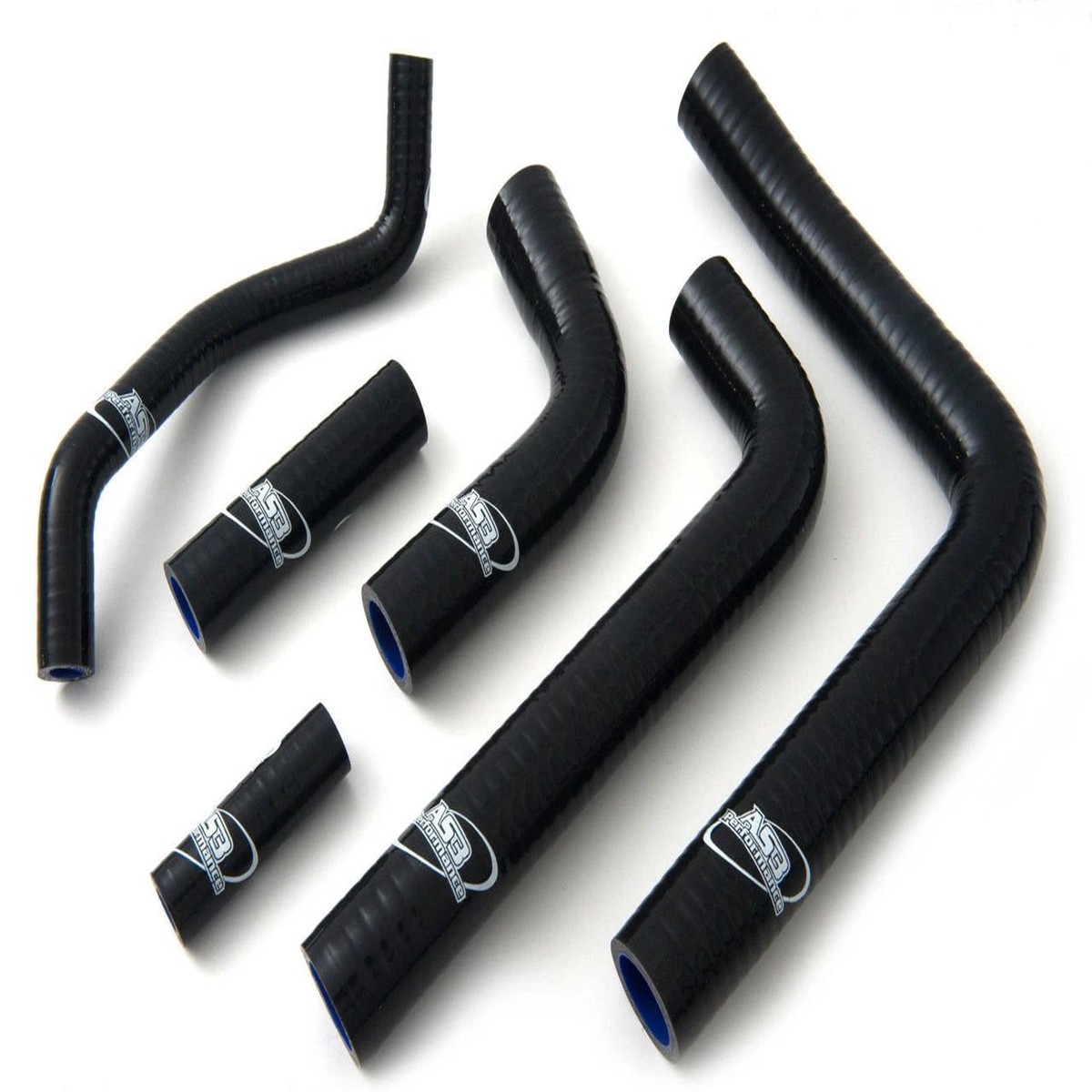 YAMAHA YZF 600 R6 5EB 1999-2002 AS3 PERFORMANCE SILICONE RADIATOR HOSES BLACK