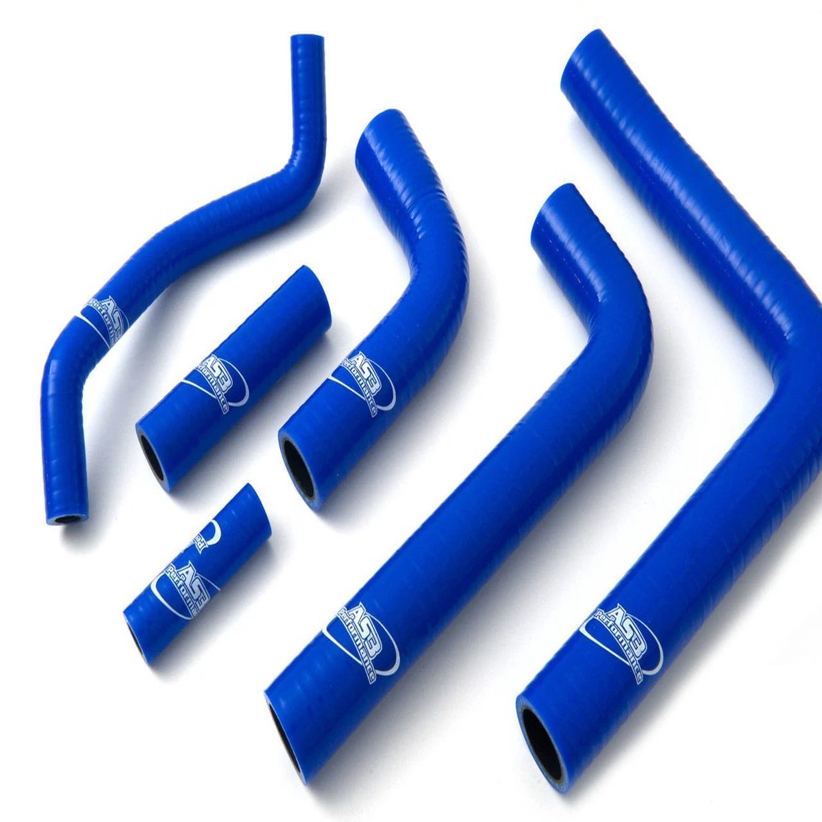 YAMAHA YZF 600 R6 5EB 1999-2002 AS3 PERFORMANCE SILICONE RADIATOR HOSES BLUE