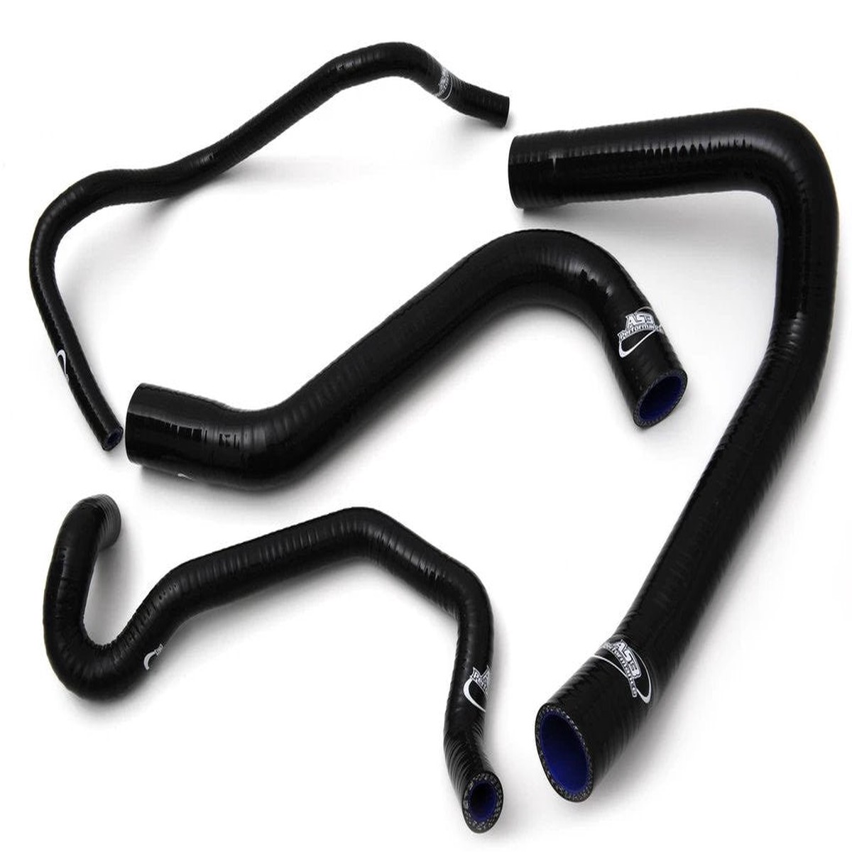 BMW S 1000 R RR HP4 XR 2009-2019 AS3 PERFORMANCE SILICONE RADIATOR HOSES BLACK