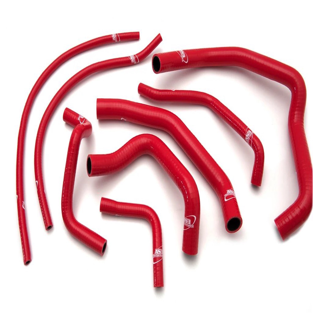 HONDA CBR 600 F4 F4I 1999-2002 AS3 PERFORMANCE SILICONE RADIATOR HOSES RED