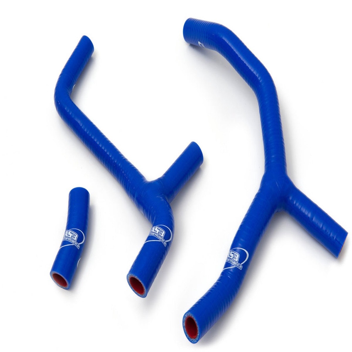 HONDA CRF 450 R 2009-2012 AS3 PERFORMANCE SILICONE RADIATOR HOSES (Y-KIT) BLUE