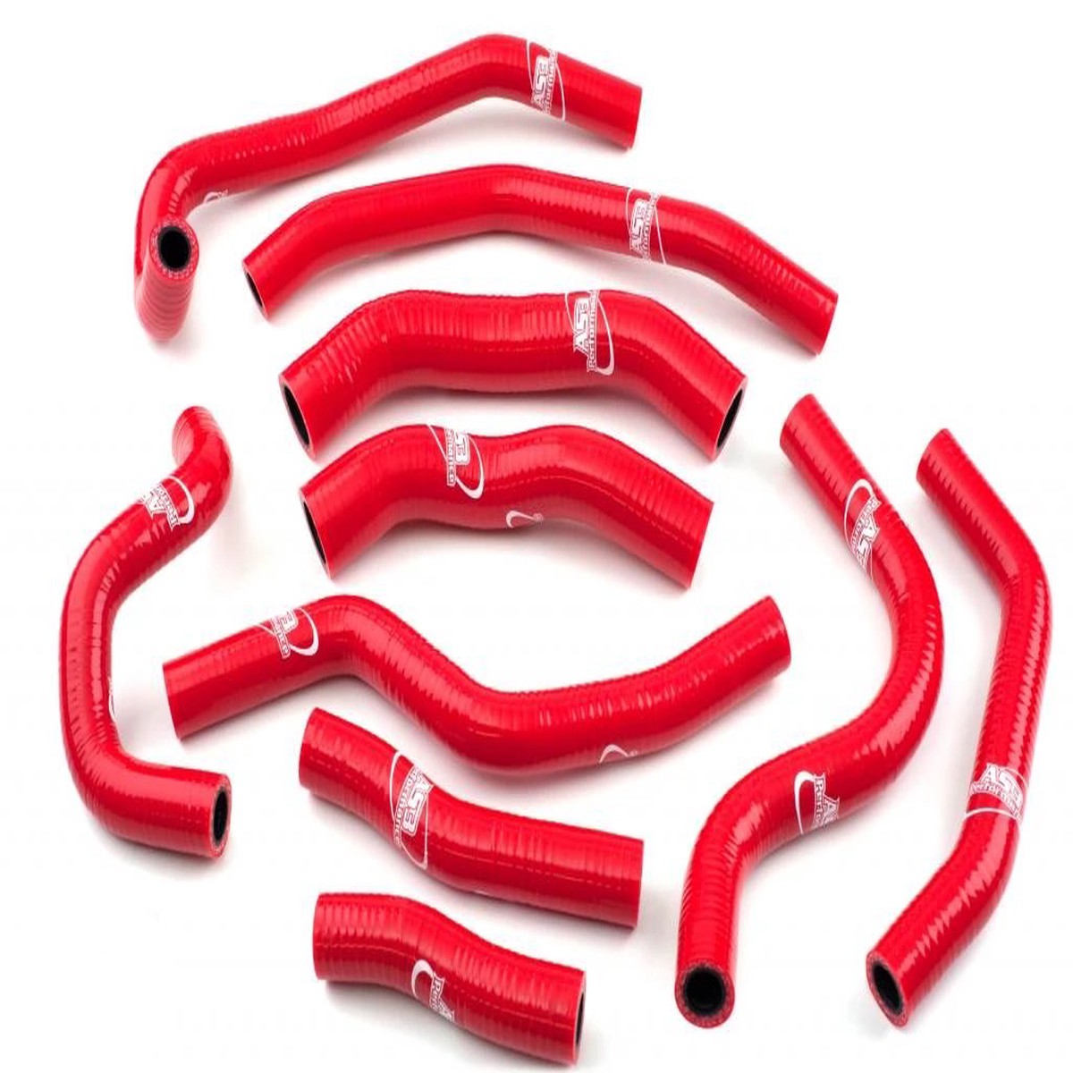 HONDA XL 600 V TRANSALP 1987-1993 AS3 PERFORMANCE SILICONE RADIATOR HOSES RED
