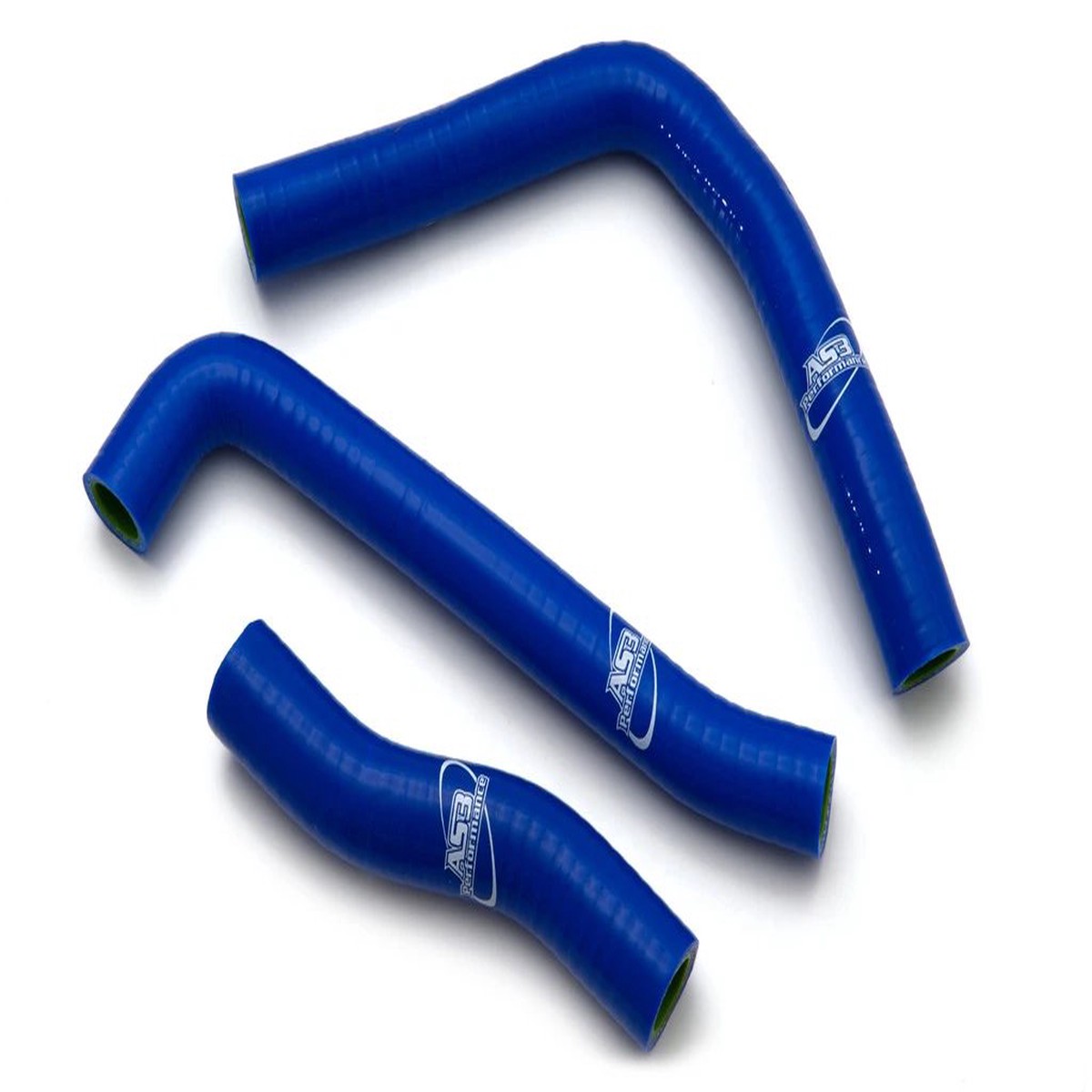 KAWASAKI KMX 125 1985-2002 AS3 PERFORMANCE SILICONE RADIATOR HOSES BLUE
