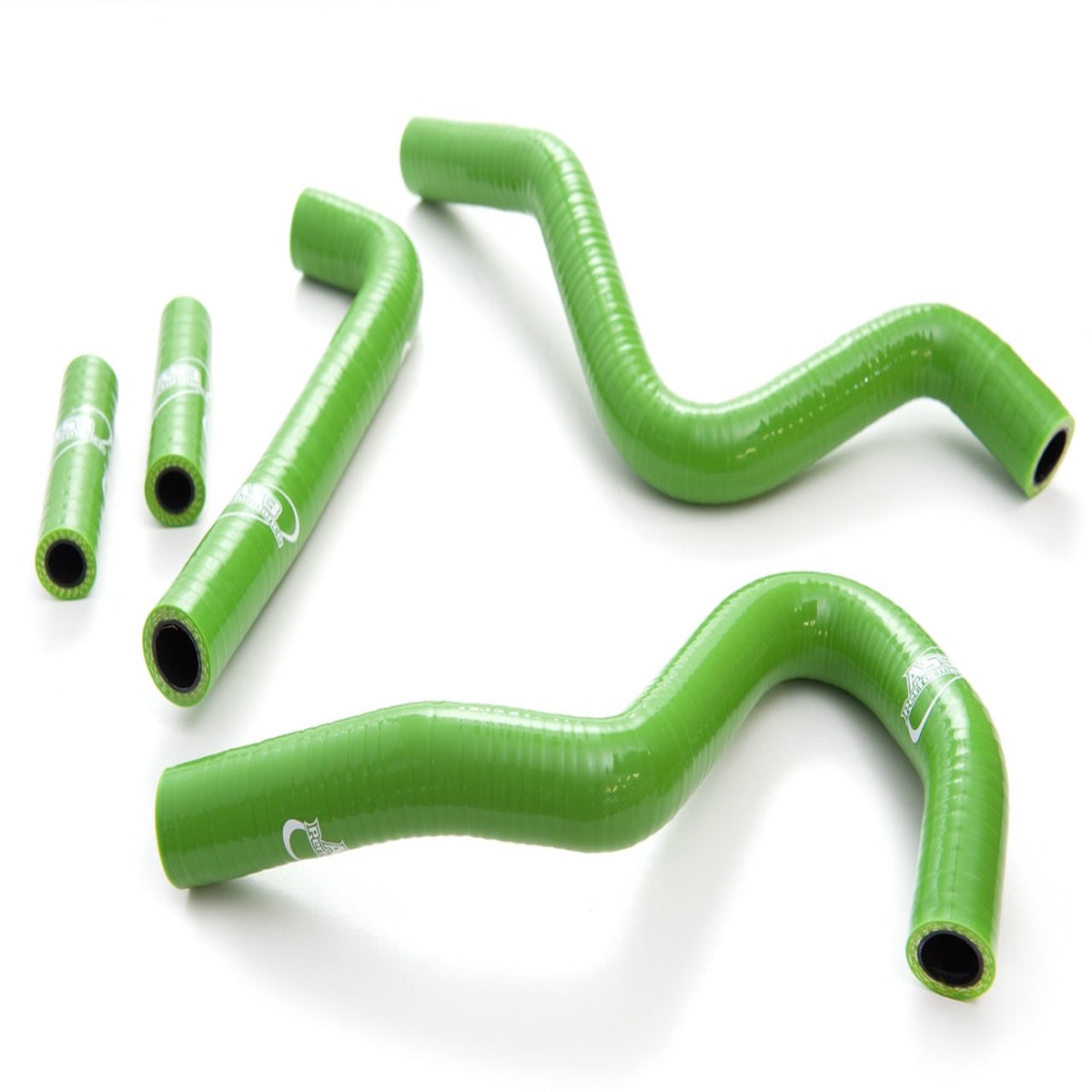 KAWASAKI KX 250 1994-2004 AS3 PERFORMANCE SILICONE RADIATOR HOSES GREEN
