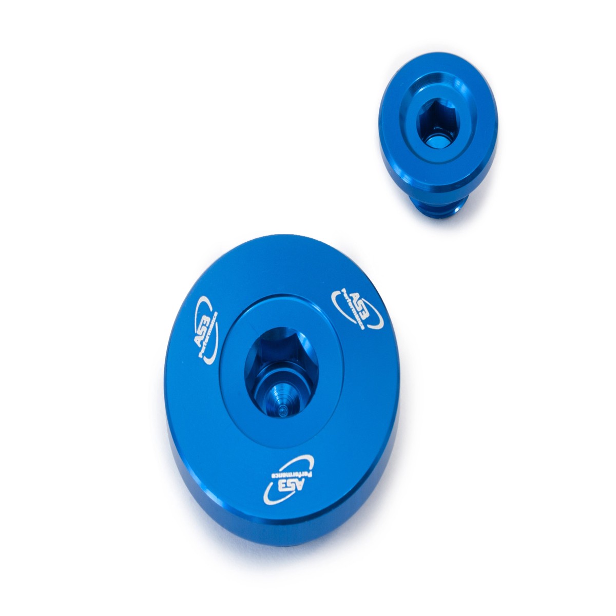 KAWASAKI KX 250 F 2011-2019 KX 450 F 2009-2018 KLX 450 R 2008-2016 AS3 ALUMINIUM ENGINE PLUG KIT BLUE