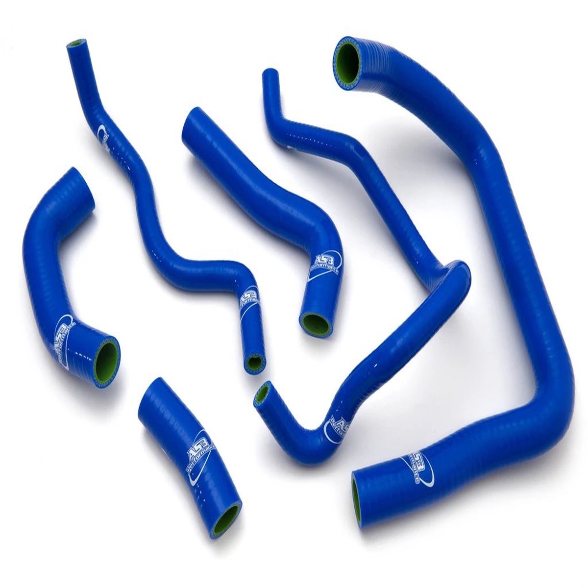 KAWASAKI ZX10R 2008-2010 AS3 PERFORMANCE SILICONE RADIATOR HOSES BLUE