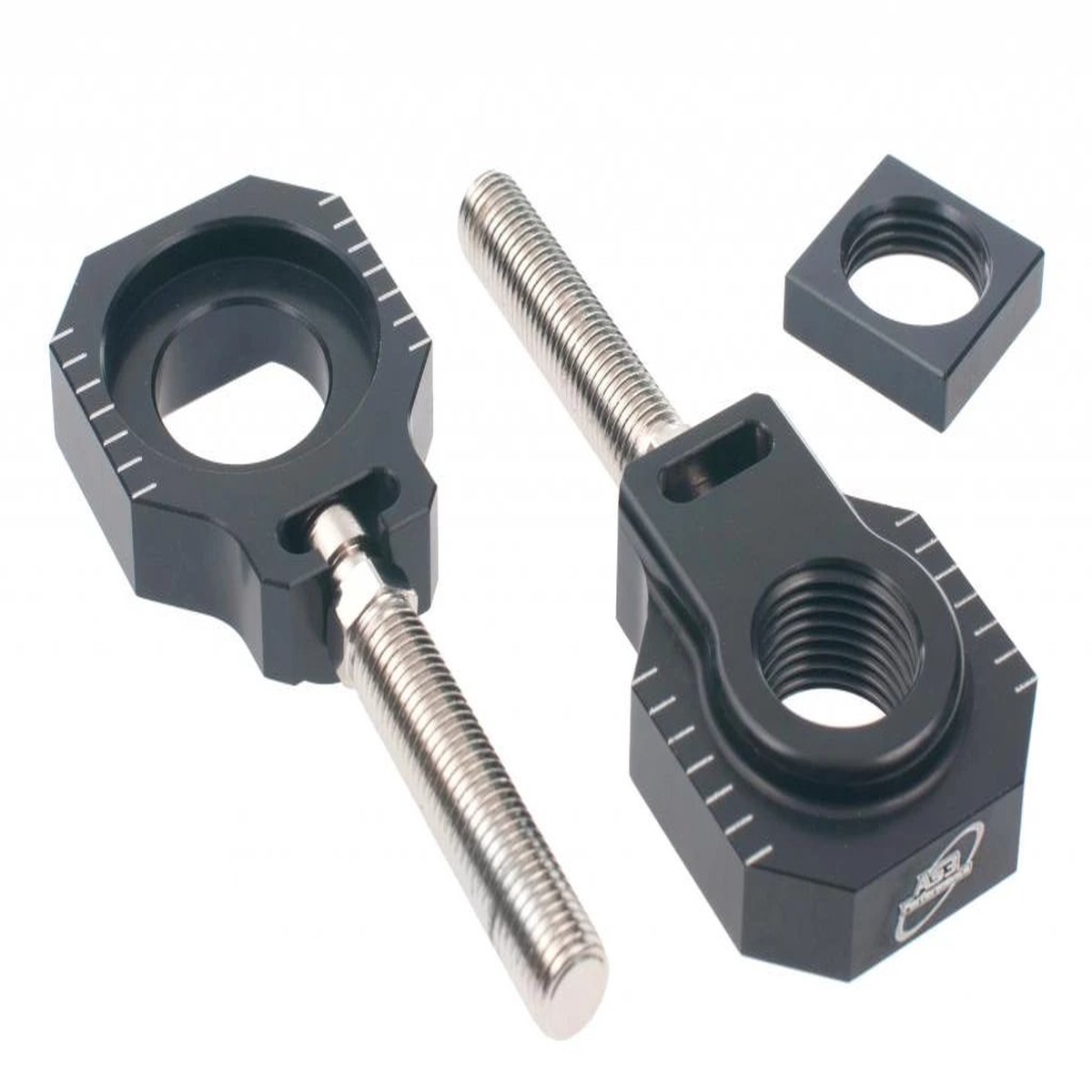 KTM 125 250 350 450 SX SX-F 05-12 125 200 250 300 450 500 530 EXC XC-W 05-23 AS3 REAR AXLE BLOCKS BLACK