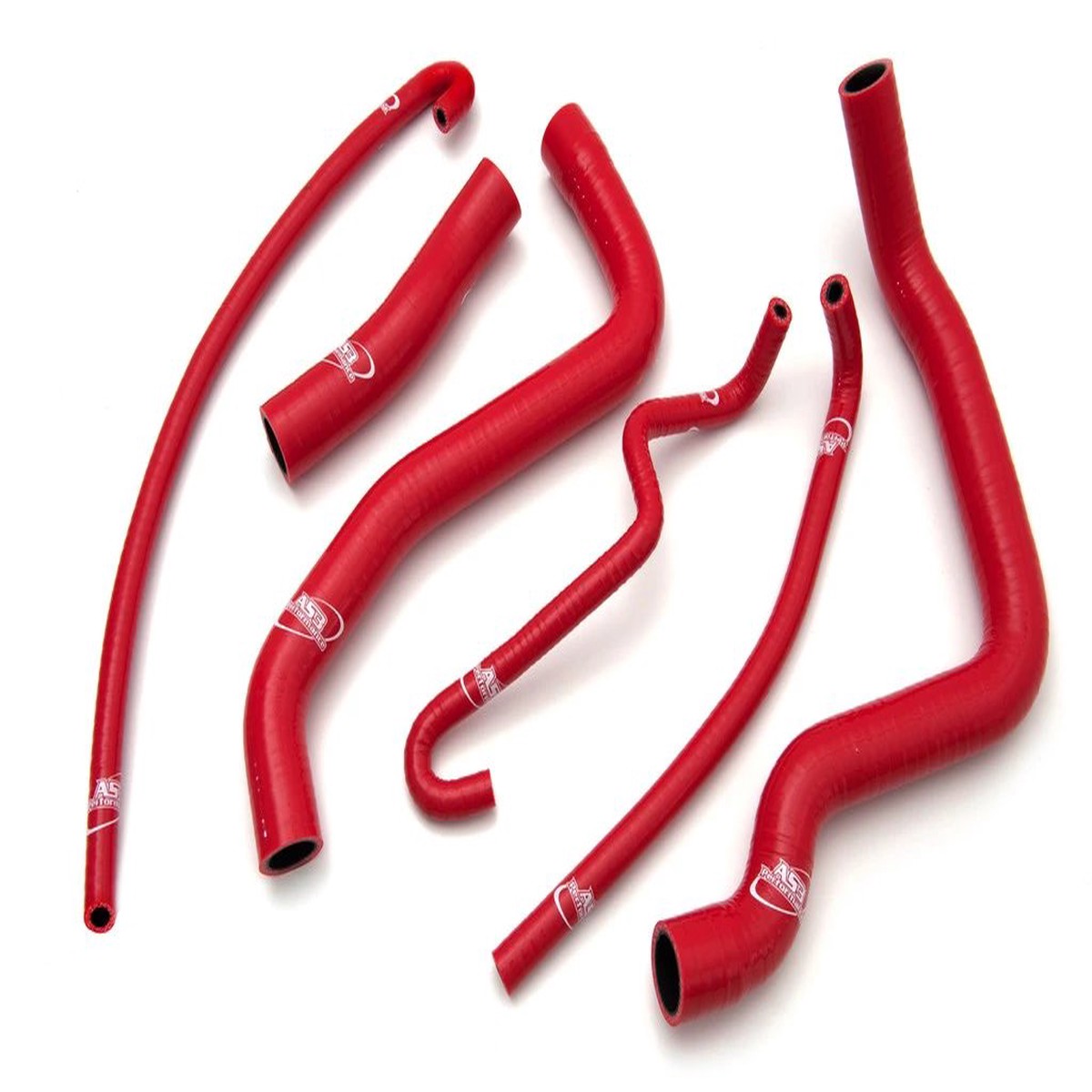 SUZUKI GSXR 1000 2005-2006 K5 K6 AS3 PERFORMANCE SILICONE RADIATOR HOSES RED