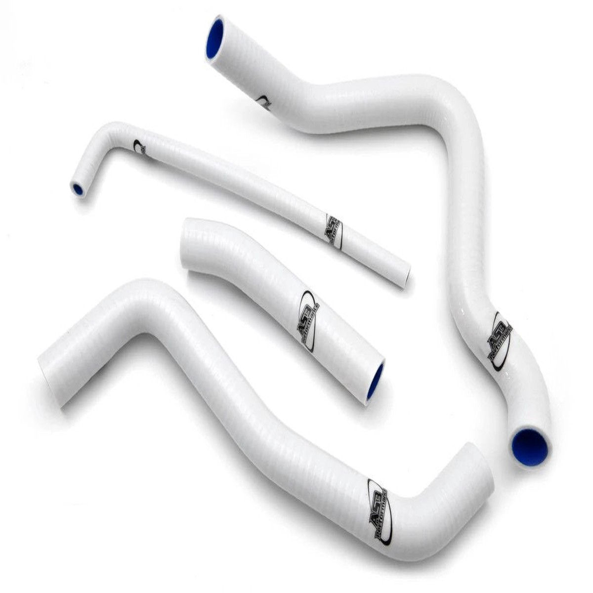 SUZUKI GSXR 1000 2007-2008 K7 K8 AS3 PERFORMANCE SILICONE RADIATOR HOSES WHITE