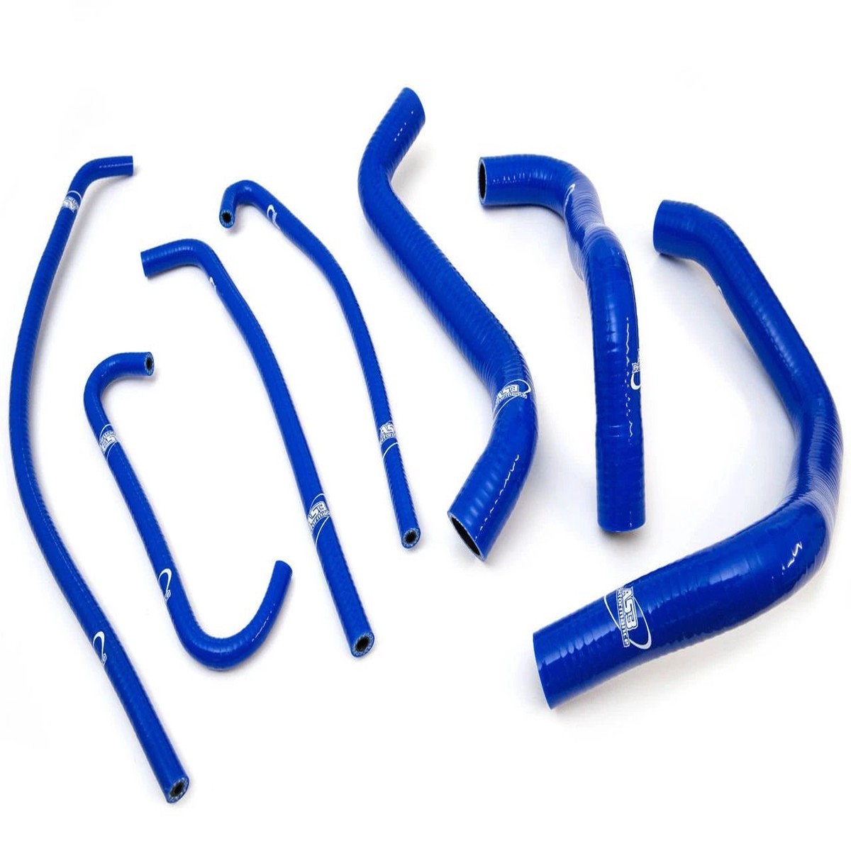 SUZUKI GSXR 1000 2009-2016 AS3 PERFORMANCE SILICONE RADIATOR HOSES BLUE