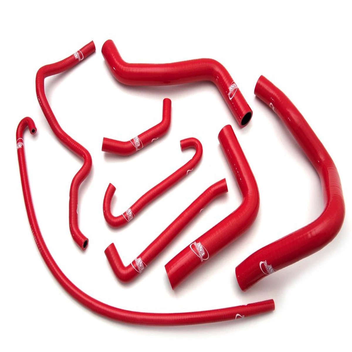 SUZUKI GSXR 600 750 2006-2010 AS3 PERFORMANCE SILICONE RADIATOR HOSES RED