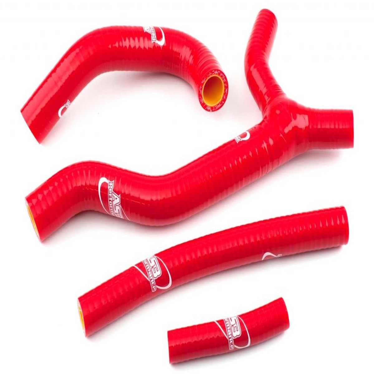 SUZUKI RM 125 1992-1995 AS3 PERFORMANCE SILICONE RADIATOR HOSES RED
