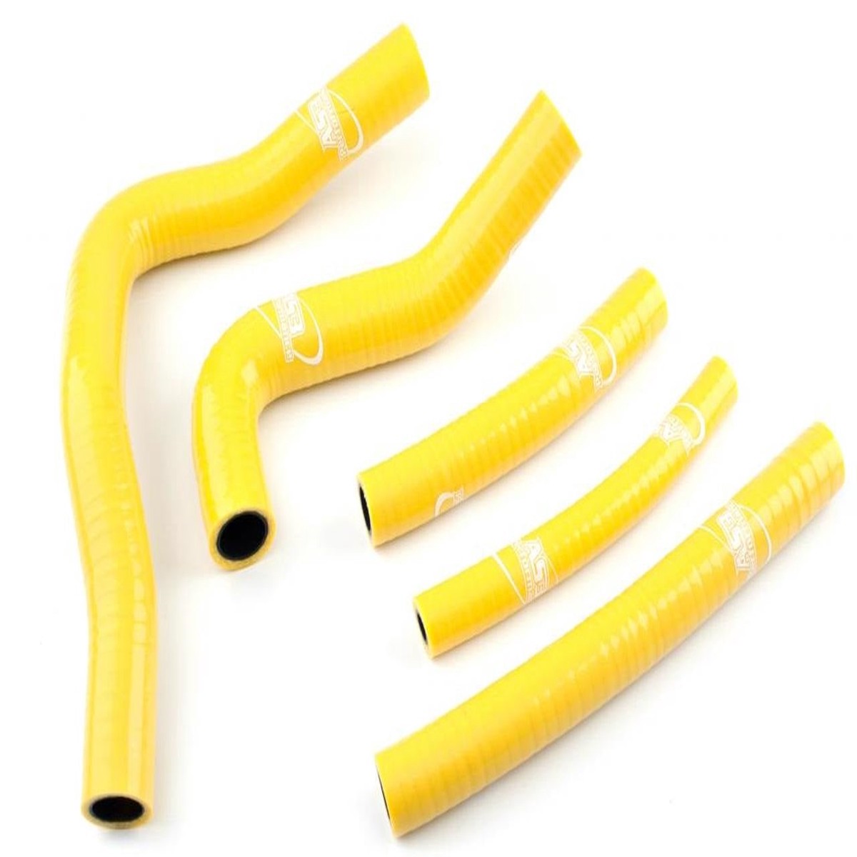 SUZUKI RM 125 1996-2000 AS3 PERFORMANCE SILICONE RADIATOR HOSES YELLOW