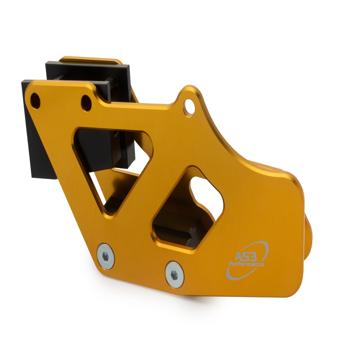 SUZUKI RM 125 250 2001-2008 RMZ 250 2007-2022 RMZ 450 2005-2022 DRZ 400 2000-2022 AS3 ALUMINIUM CHAIN GUIDE YELLOW