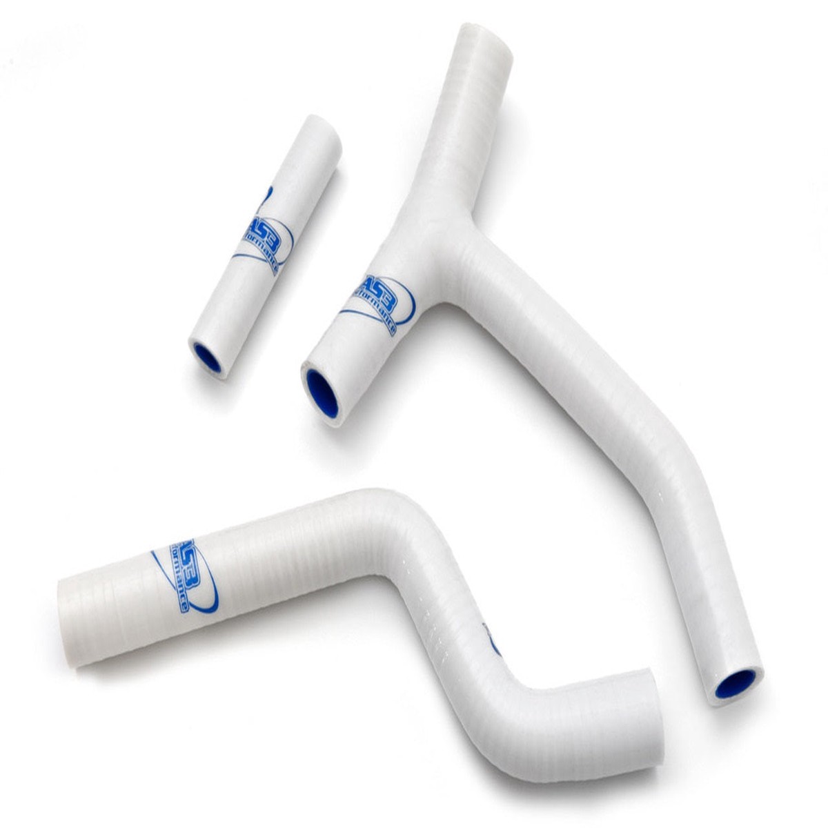YAMAHA YZ 250 F 2010-2013 AS3 PERFORMANCE SILICONE RADIATOR HOSES (Y-KIT) WHITE