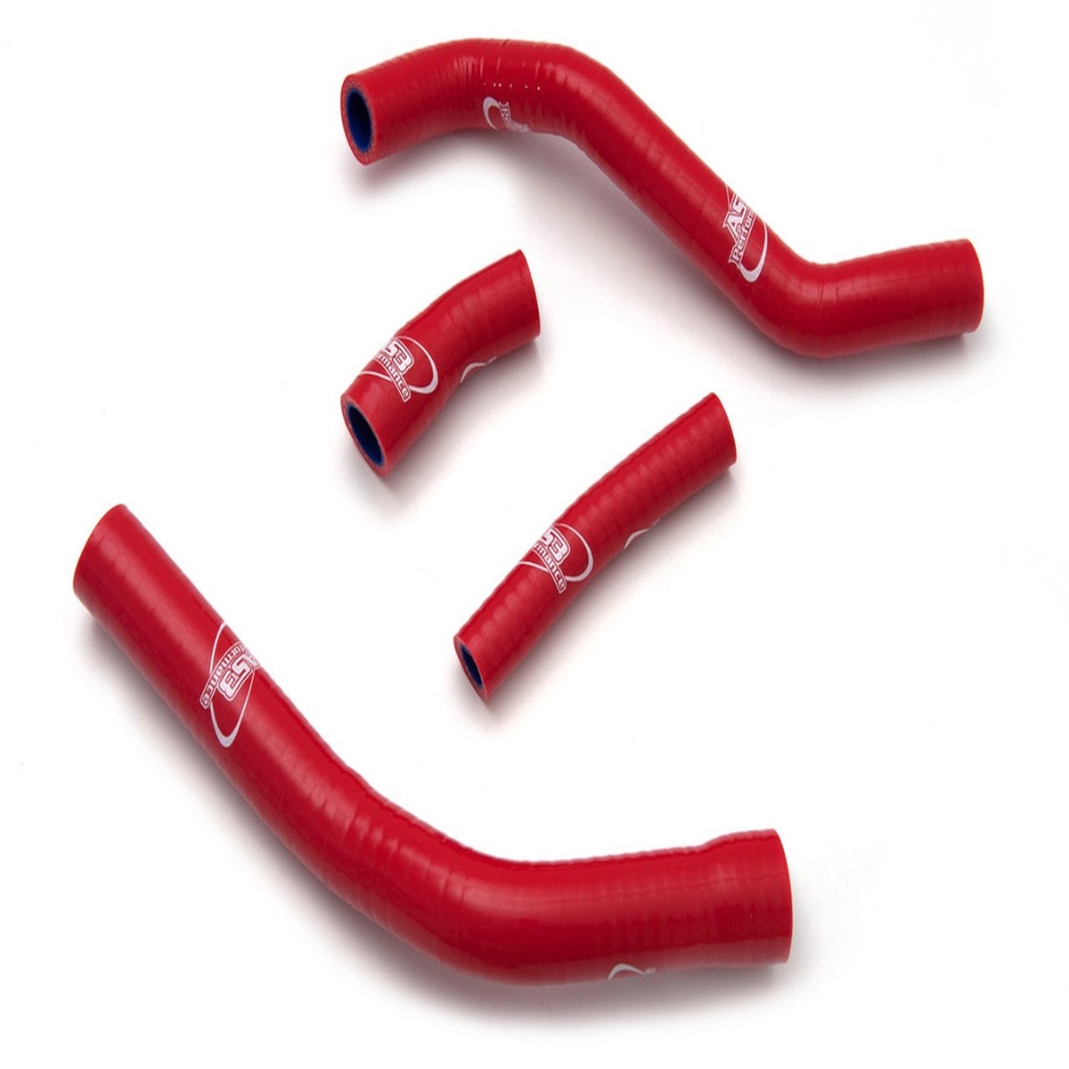 YAMAHA YZ 450 F 2014-2017 AS3 PERFORMANCE SILICONE RADIATOR HOSES RED