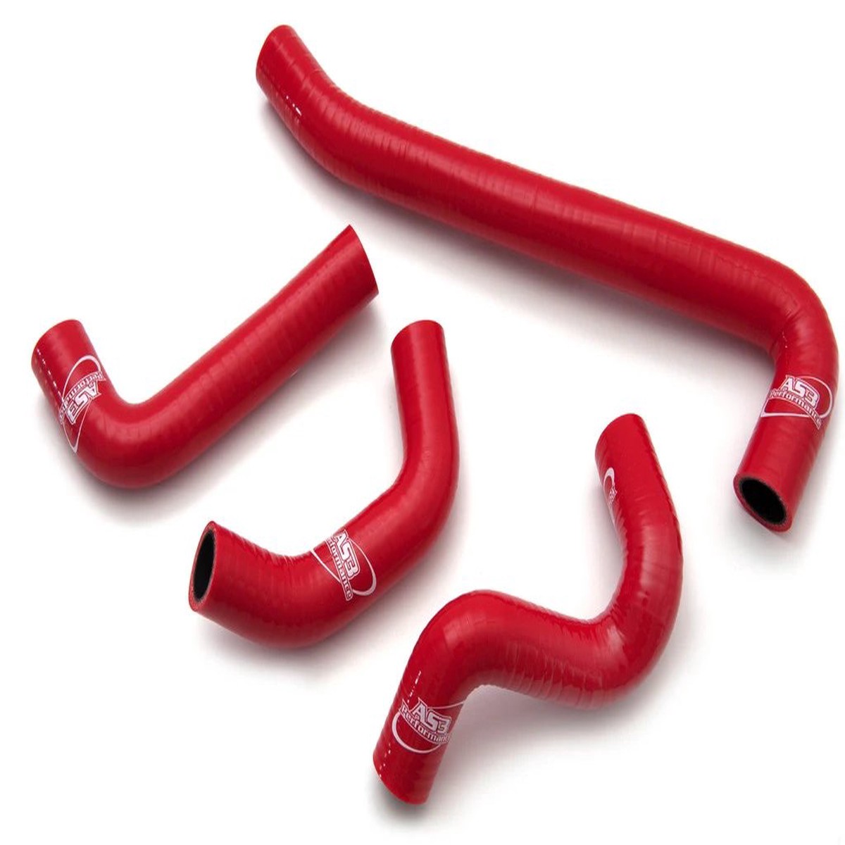 BMW F 650 GS F 650 GS DAKAR 2000-2004 AS3 PERFORMANCE SILICONE RADIATOR HOSES RED