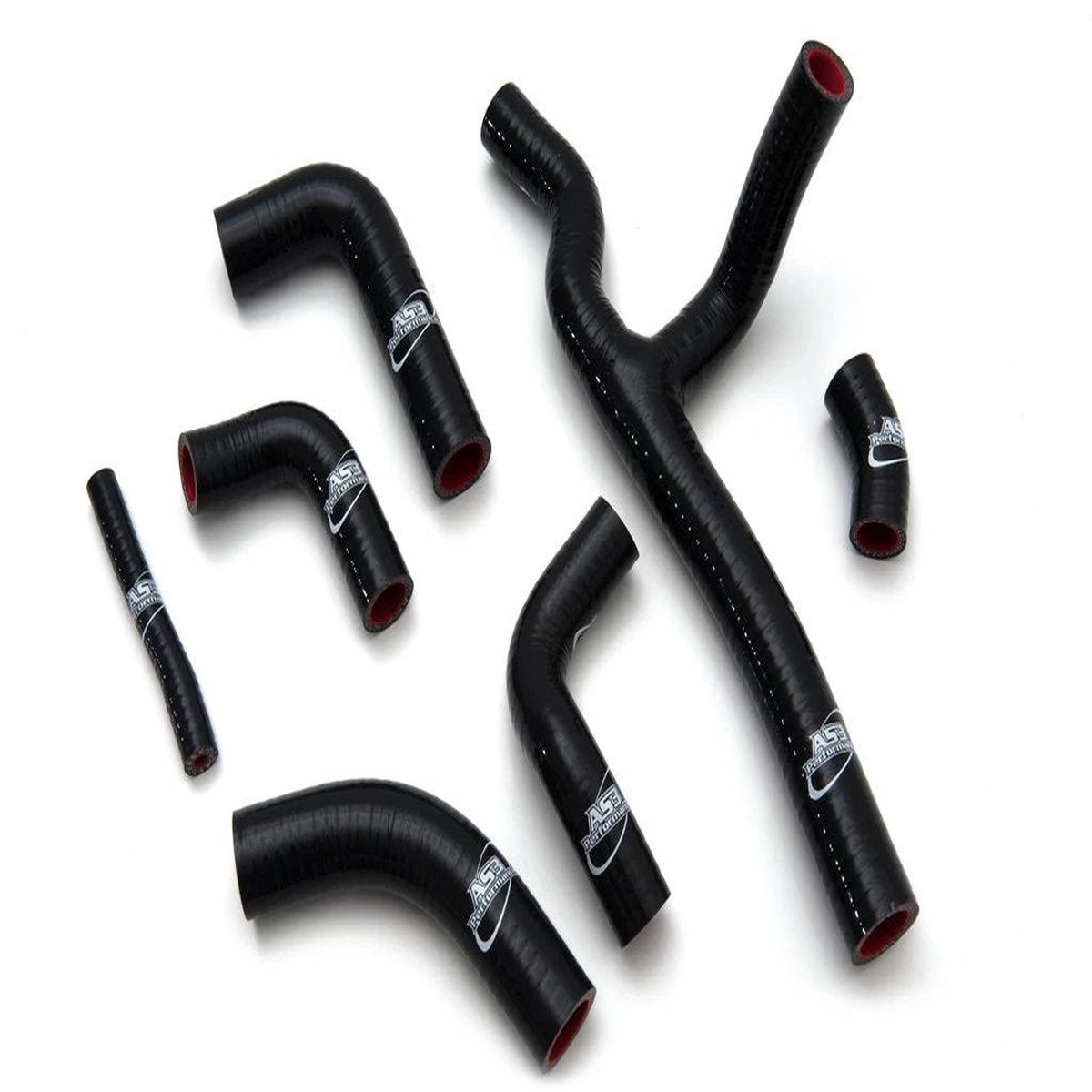 DUCATI ST2 1997-2003 AS3 PERFORMANCE SILICONE RADIATOR HOSES BLACK