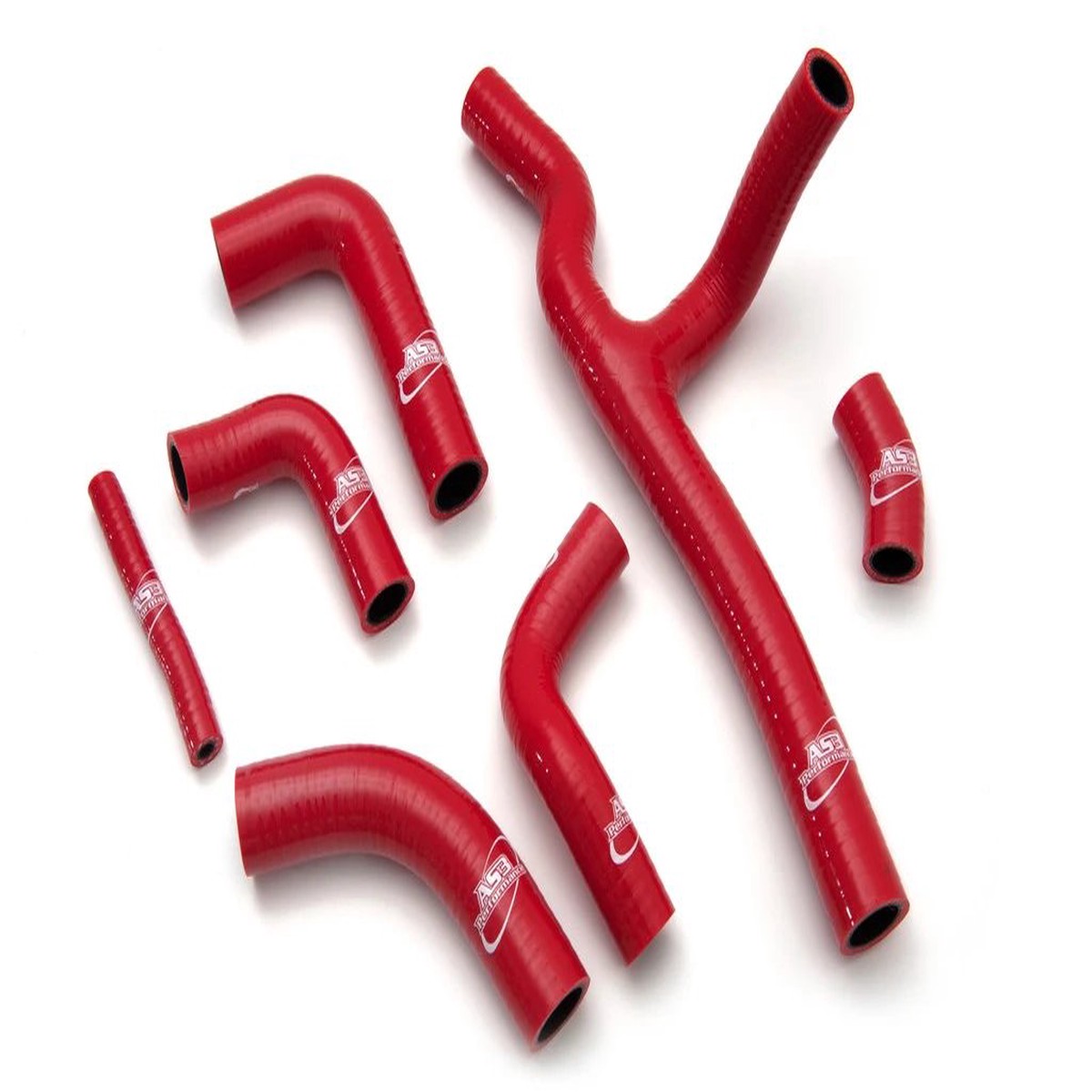 DUCATI ST2 1997-2003 AS3 PERFORMANCE SILICONE RADIATOR HOSES RED
