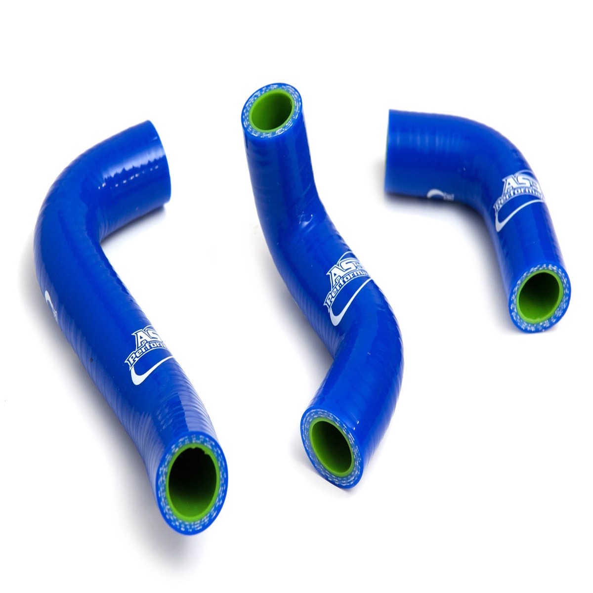KAWASAKI KX 60 1985-2003 AS3 PERFORMANCE SILICONE RADIATOR HOSES BLUE