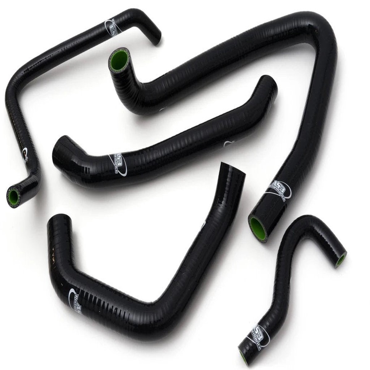 KAWASAKI ZX14R 2006-2016 AS3 PERFORMANCE SILICONE RADIATOR HOSES BLACK