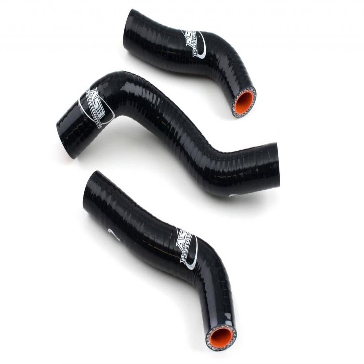 KTM 250 SX-F 2011-2012 AS3 PERFORMANCE SILICONE RADIATOR HOSES BLACK