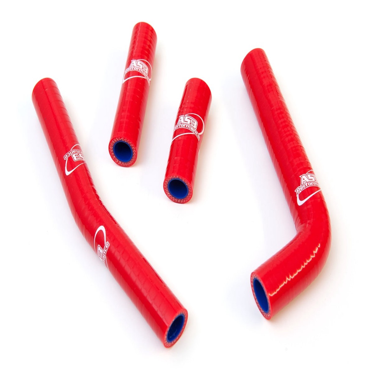 YAMAHA YZ WR 400 426 F 1998-2002 AS3 PERFORMANCE SILICONE RADIATOR HOSES RED