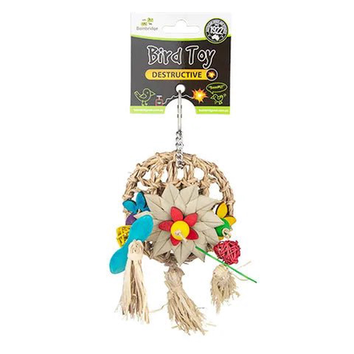 Bird Toy - Destructive - Dreamcatcher with Tassel