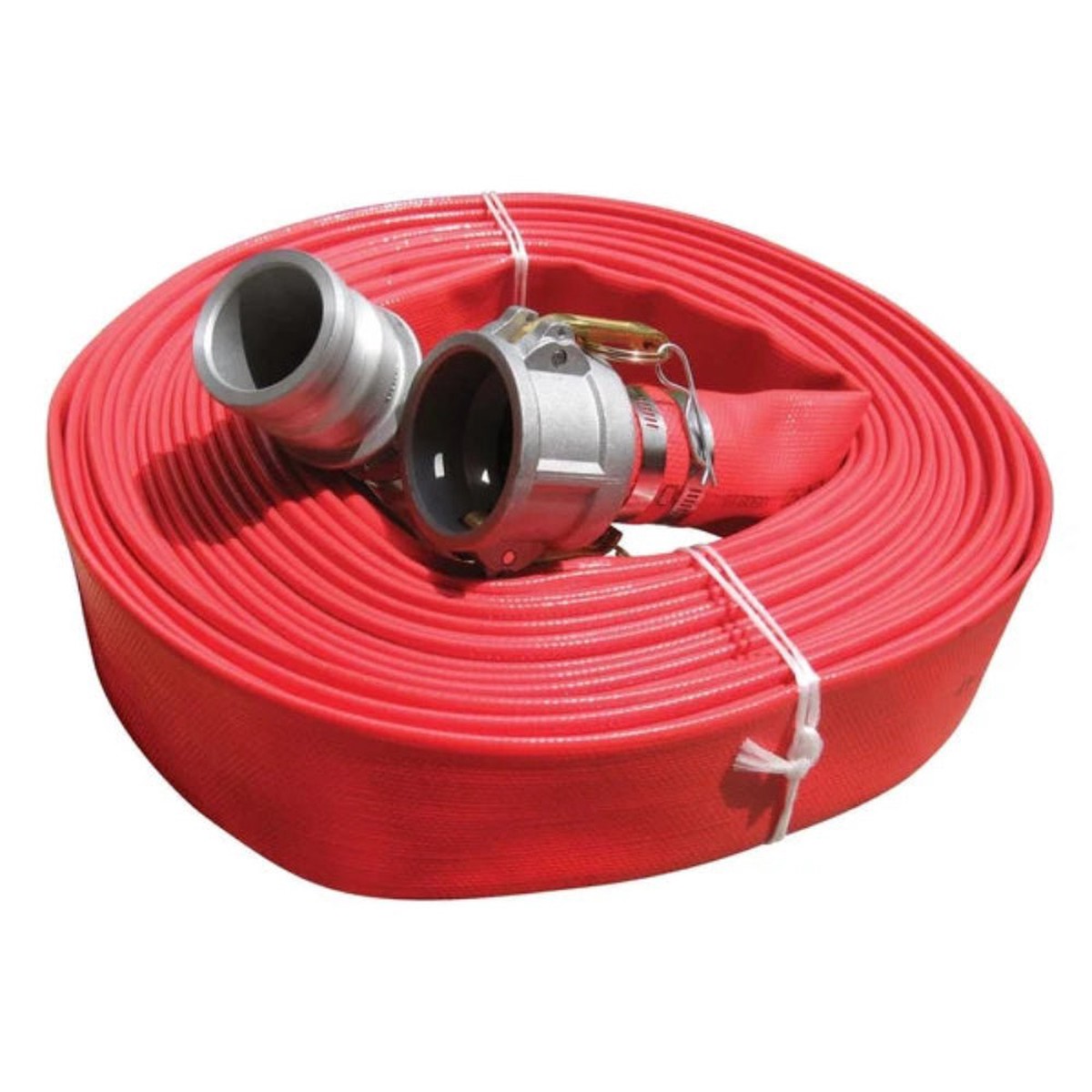 Layflat Hose Ribbed 50mm (2") x 150m with Camlock Fittings