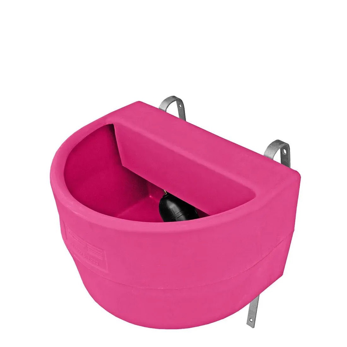 Rapid Plas 45L D Shaped Fence Drinker with Float & Cover
