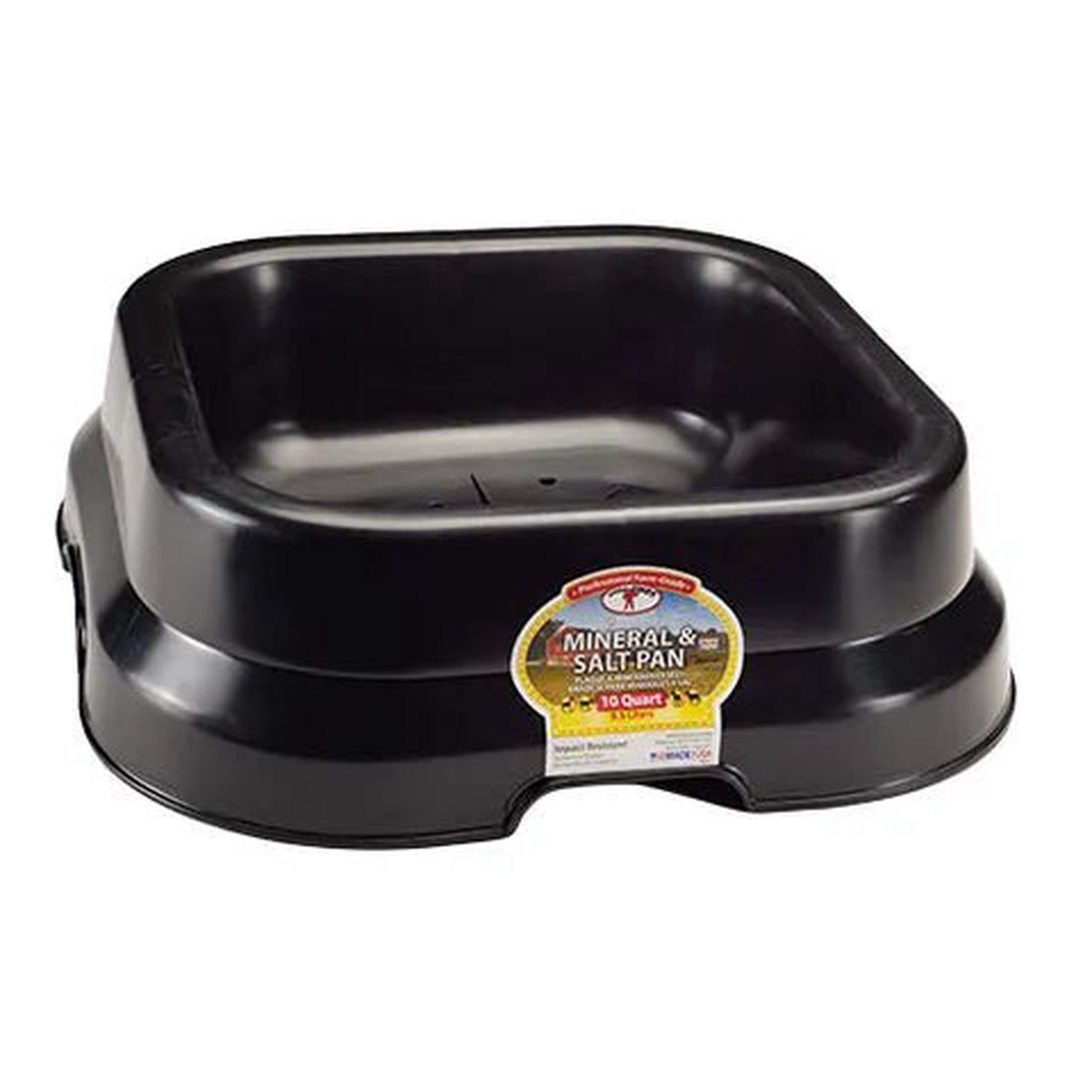 Salt and Mineral Lick Block Pan with Drain Holes