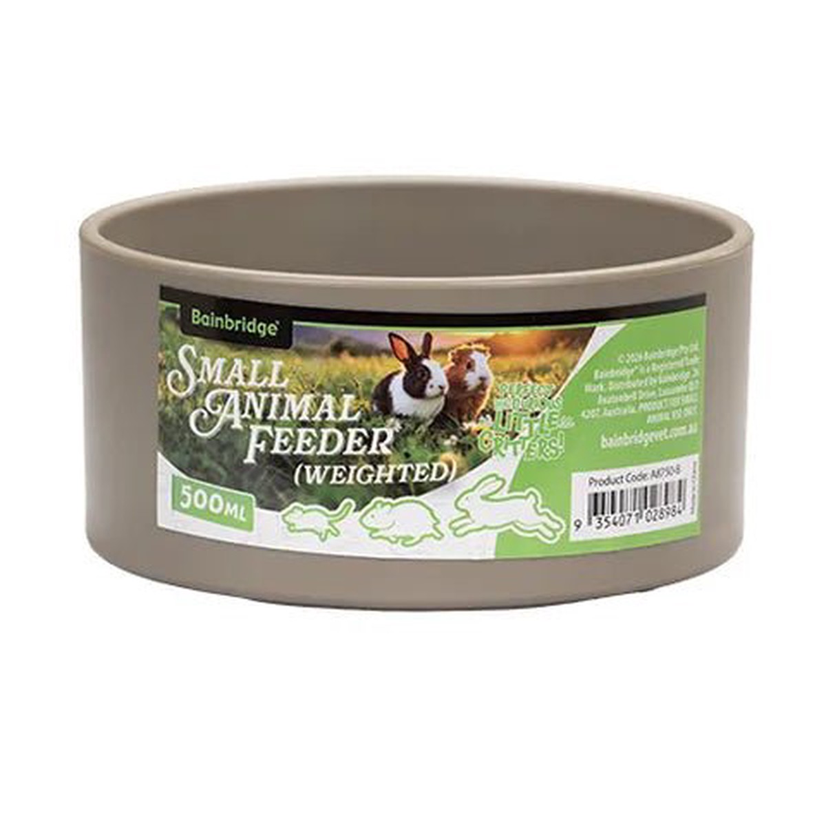 Small Animal Feeder - Round Weighted Bowl - 500ml