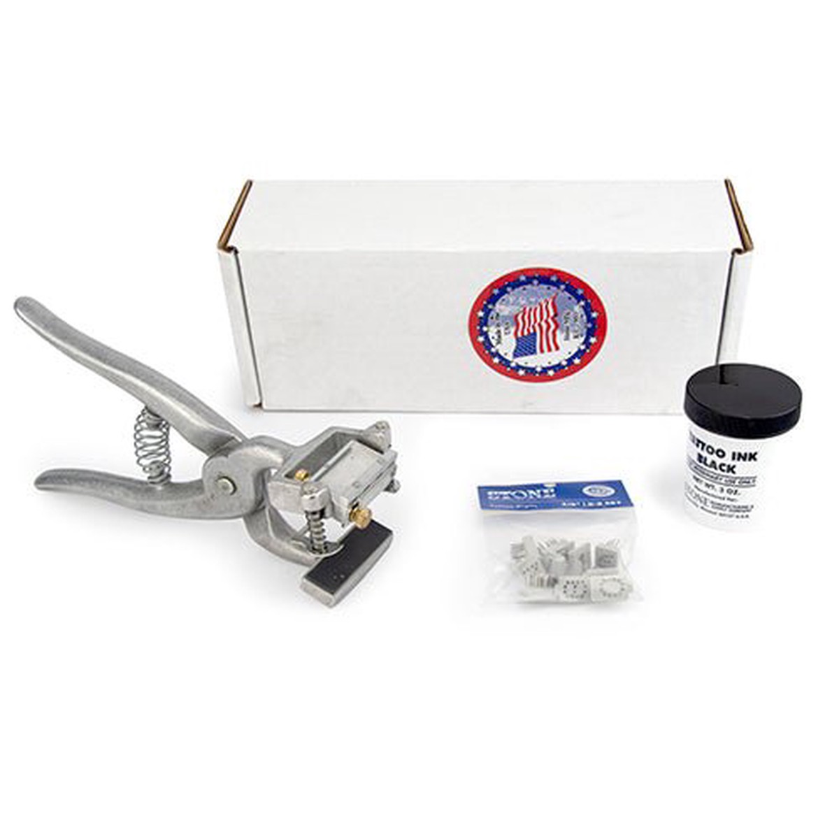Stone Tattoo Pliers Kit - Revolving Head - 3/8"