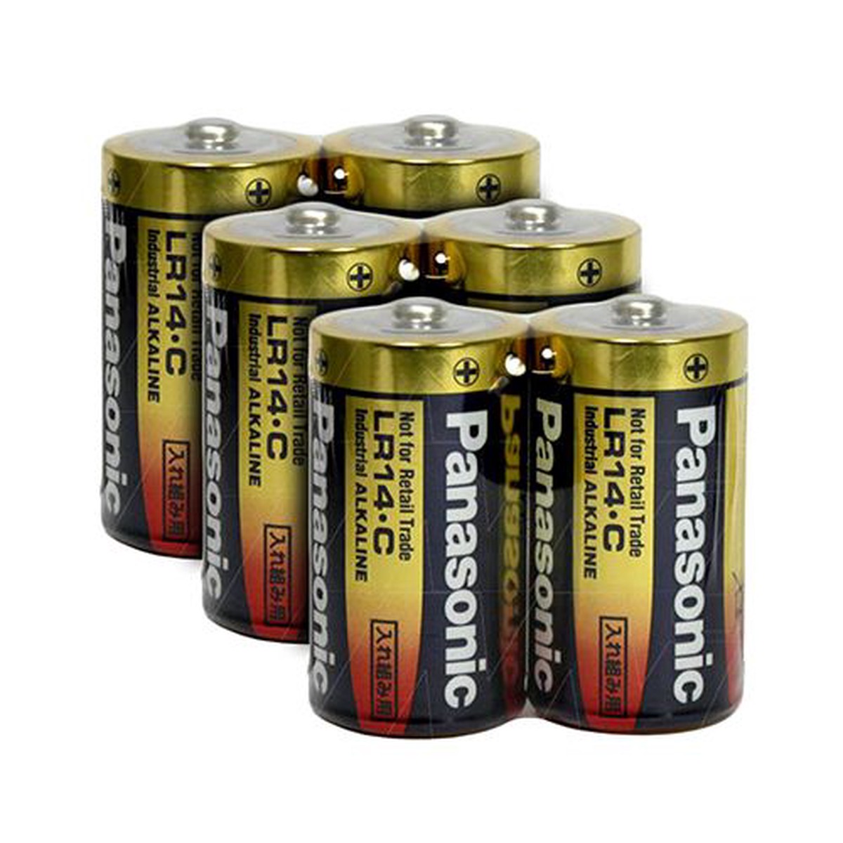 C Size Alkaline Batteries - 6 Pack