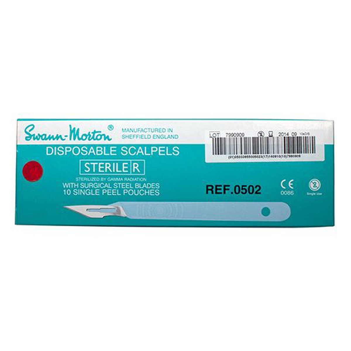 Disposable Scalpels with Handle Size 23 - Box of 10