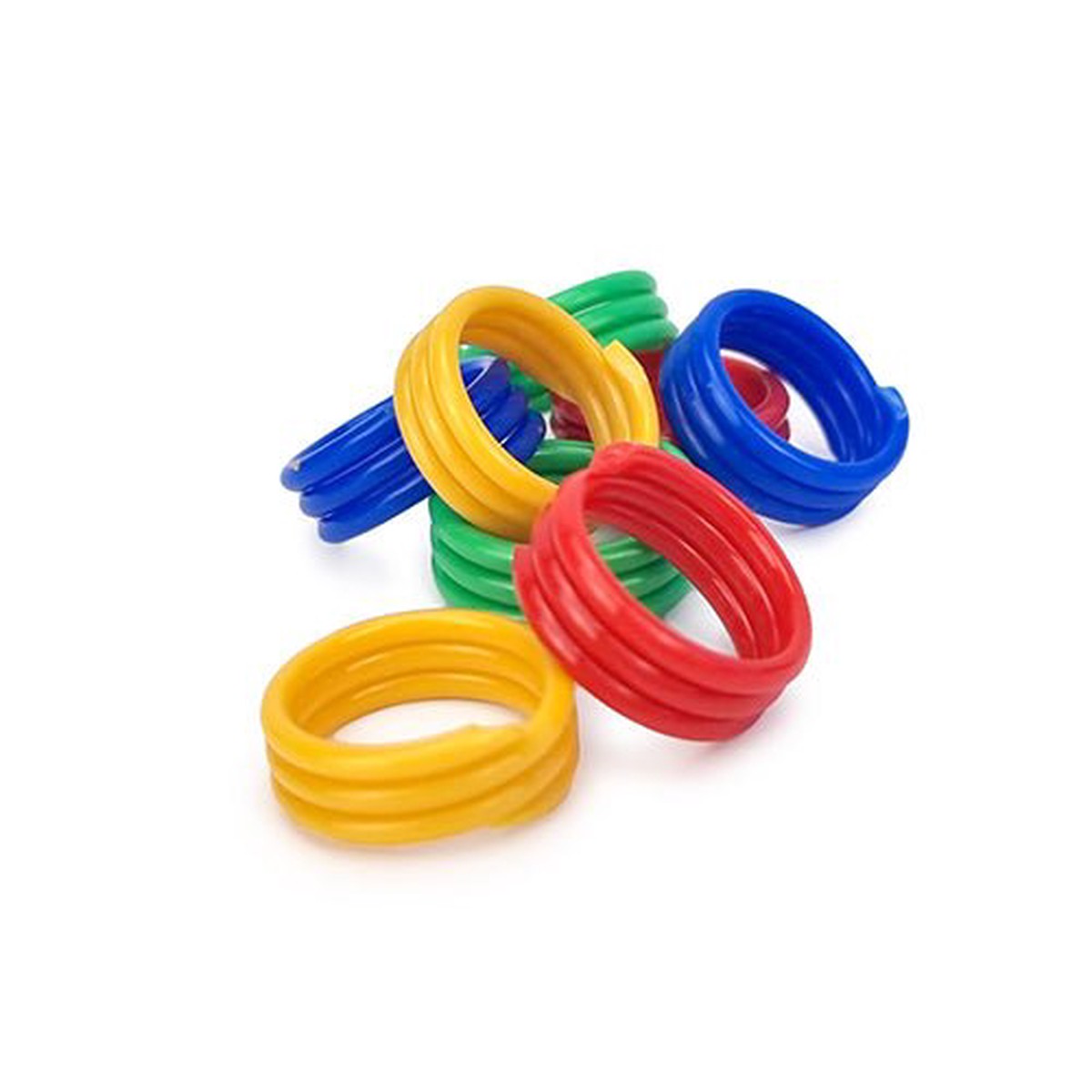 Spiral Leg Bands - Mixed Colours - 20 Pack
