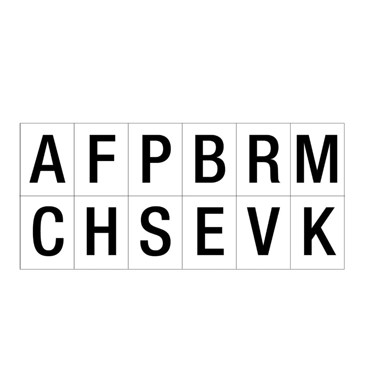Arena Marker Letter Set "AFPBRMCHSEVK"