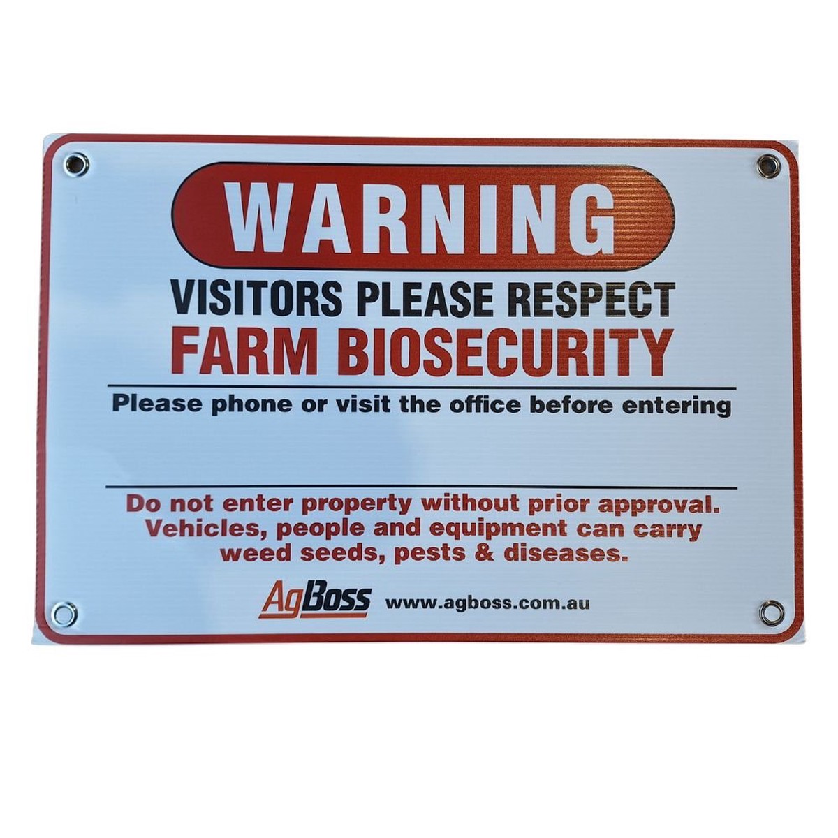 Biosecurity Farm Sign