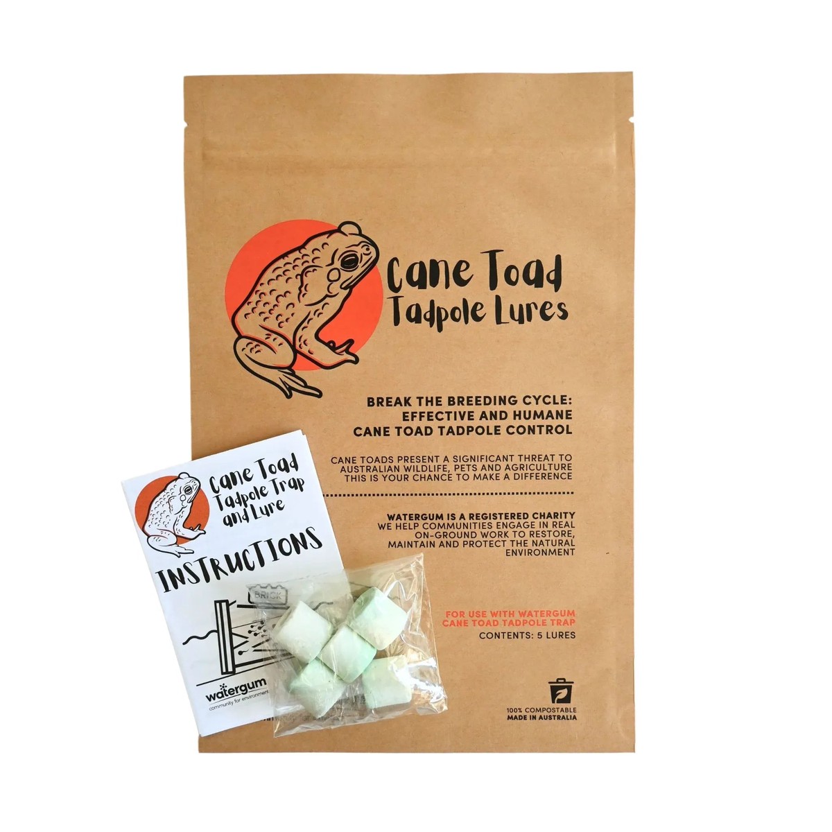 Cane Toad Tadpole Trap - Lure Package Only