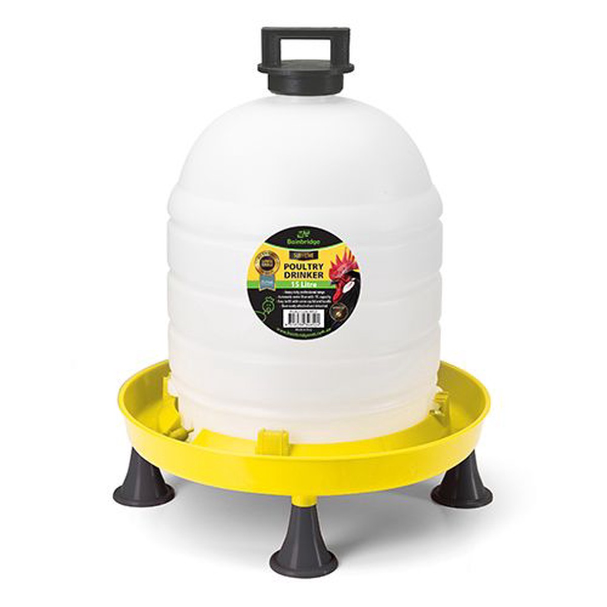 Supreme Top Fill Poultry Drinker with Legs - 15L