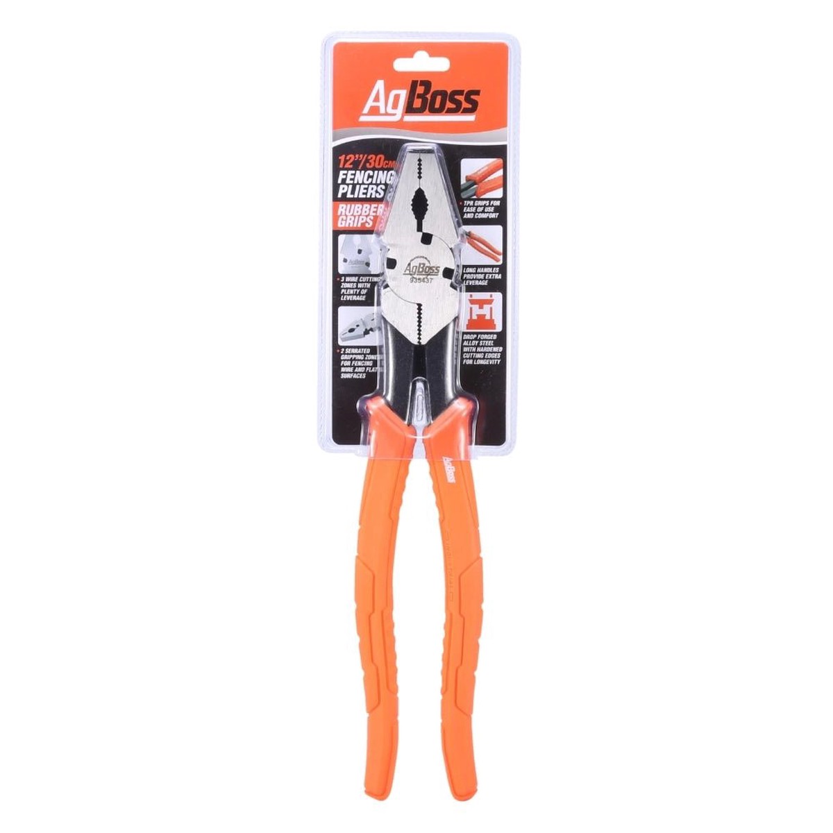 12" Fencing Pliers with Rubber Grips