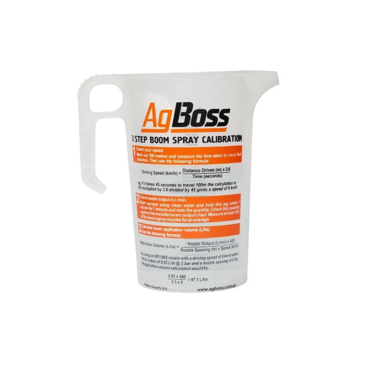 2L PourMaxx Jug - Boom Spray Calibration