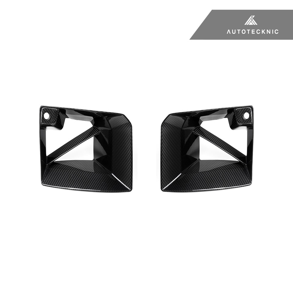 AutoTecknic Dry Carbon Front Bumper Lower Vent Set - BMW G87 M2