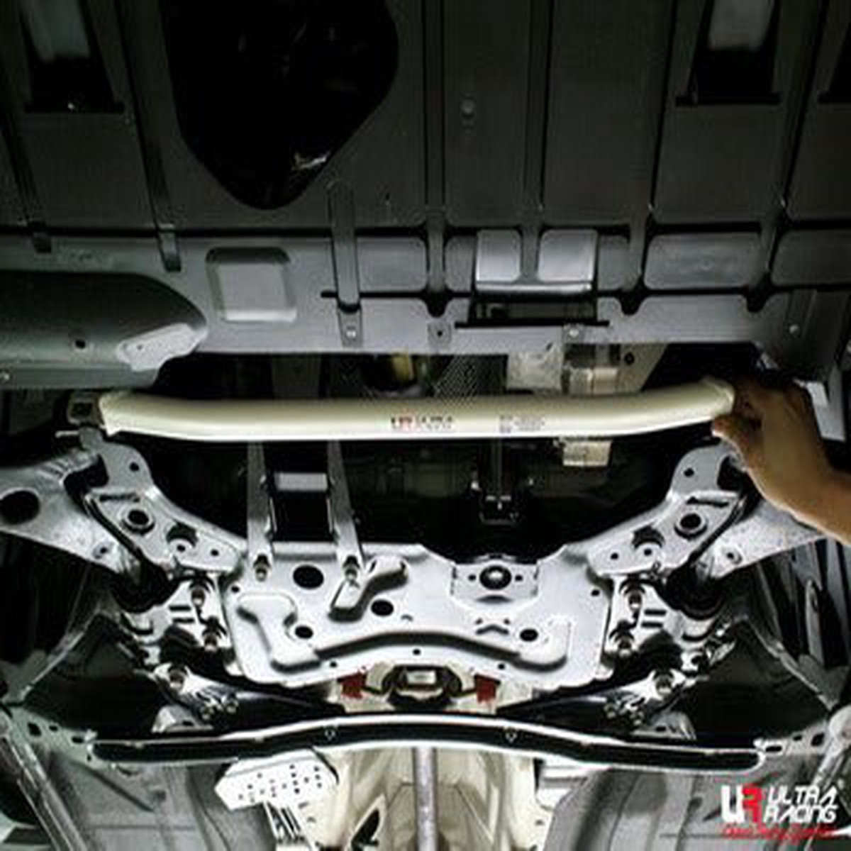 Mazda 3 MPS 09+ Ultra Racing 2-Point Front Lower Tiebar  UR-LA2-1347