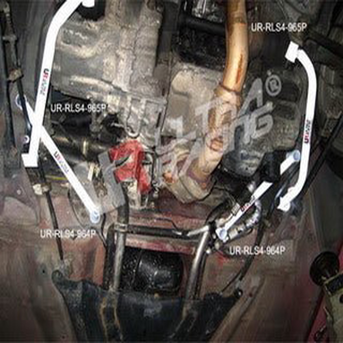 Toyota MR2 SW20 Ultra Racing 2x 2-Point Side Lower Bars 964-Point  UR-RS4-964P