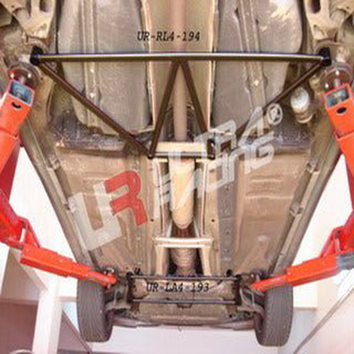 Volvo S60/S80/V70 Ultra Racing 4-Point Rear Lower Brace  UR-RL4-194