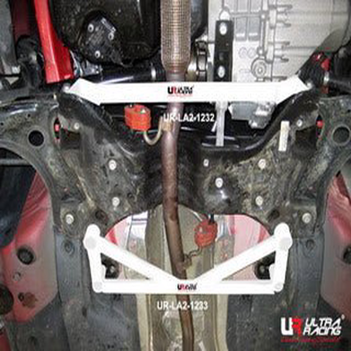 VW Polo 09-13 6R +GTI Ultra Racing Front Lower Tiebar  UR-LA2-1232