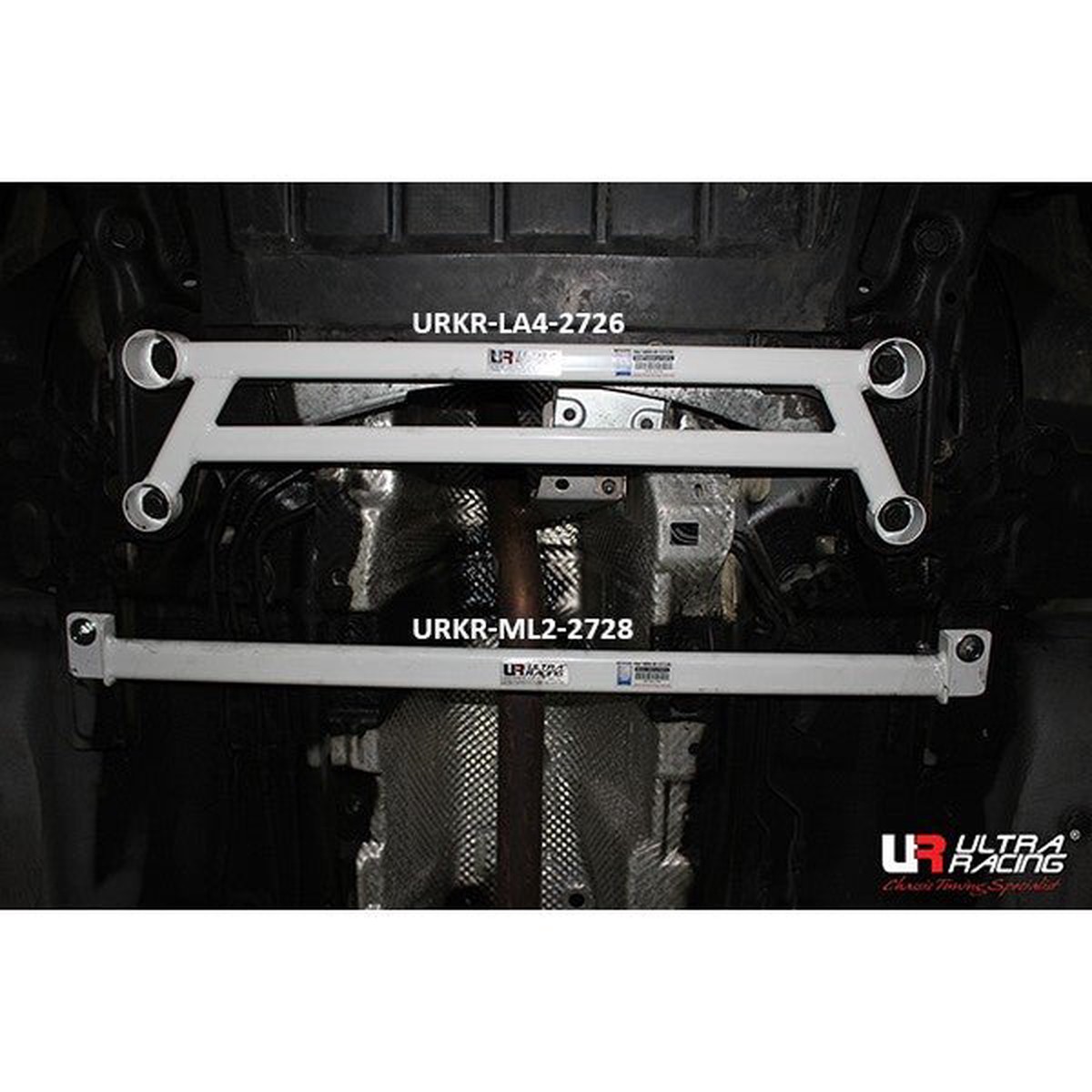 Renault Captur 13+ Ultra Racing 4-Point Front Lower Brace  URKR-LA4-2726